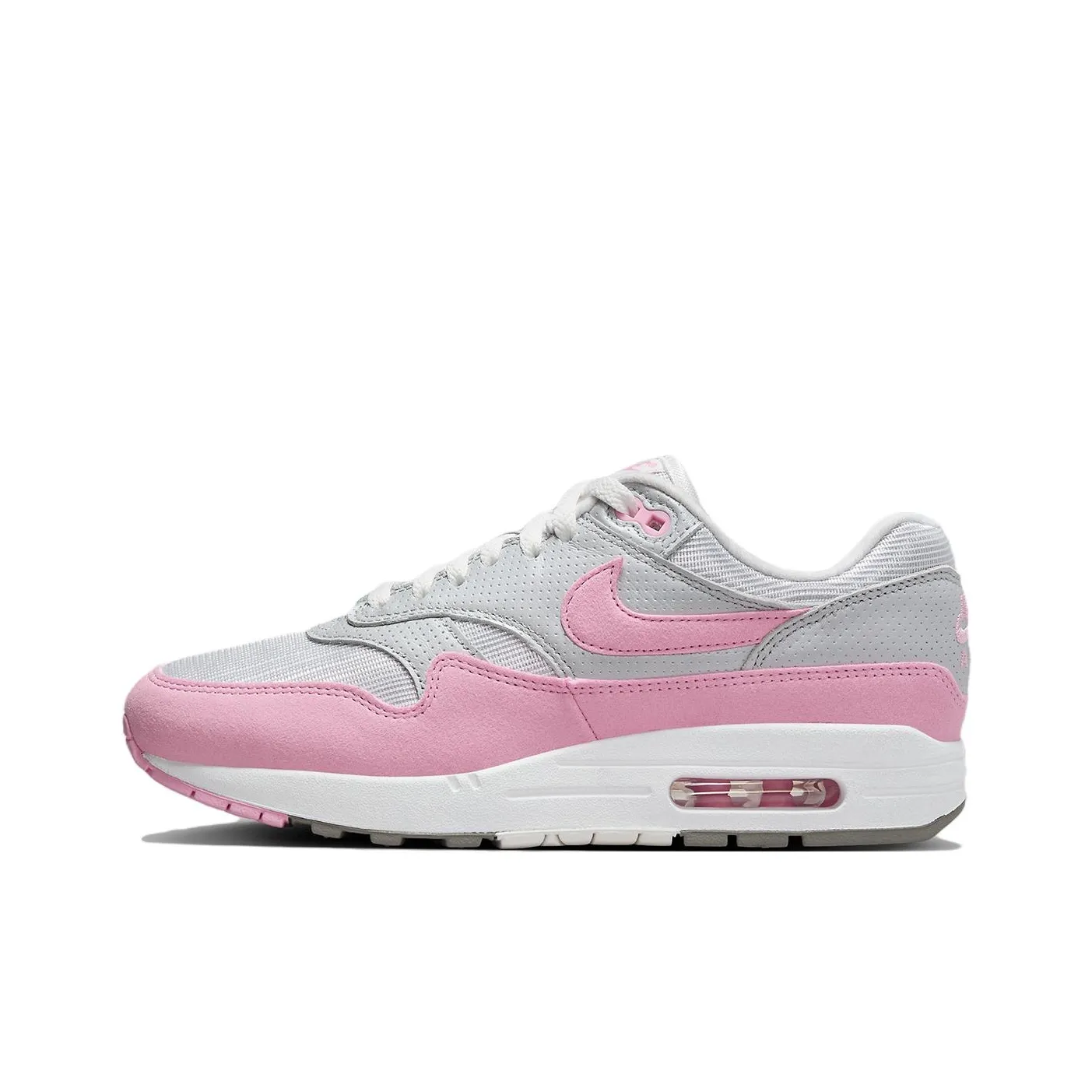 Nike Air Max 1 '87 Metallic Platinum Pink Rise Women's
