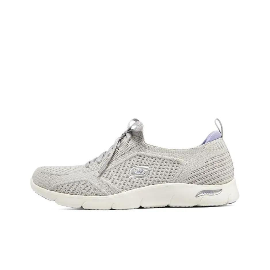 Skechers ARCH FIT REFINE Low Top Sports Casual Shoes Women's Light Gray