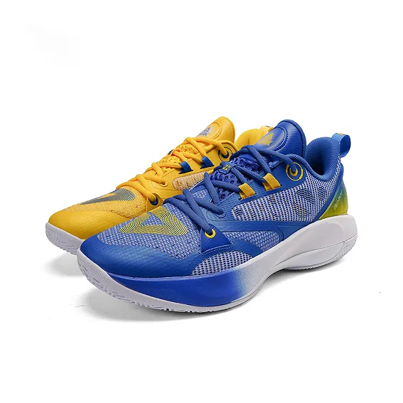 PEAK Wiggins AW1 Basketball Shoes Men's Low Top Yellow, White, Blue