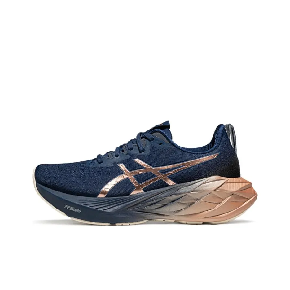 Asics Novablast 4 Platinum Blue Expanse Rose Gold Women's