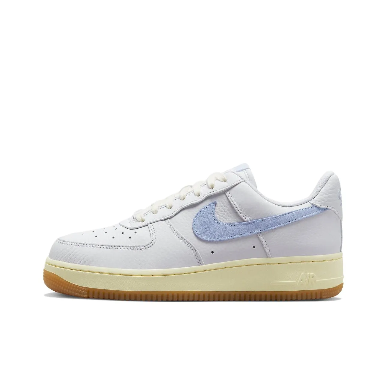 Nike Air FORCE 1 'Ледяной синий' Slip-resistant Abrasion-resistant Low Top Скейтбординг Кроссовки Женские Белые