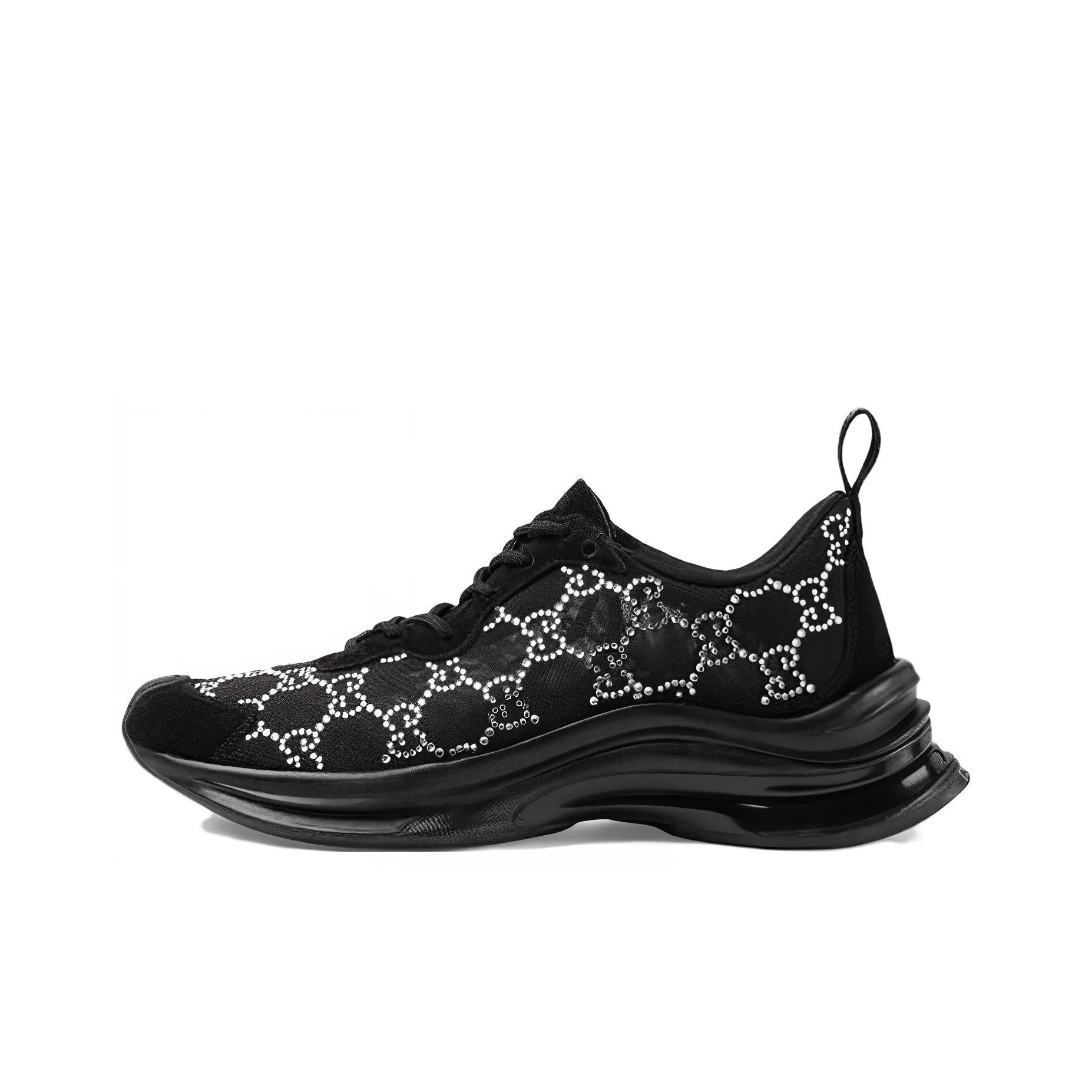 GUCCI Women's Run Sneaker 'GG Crystal   Black' Women's
