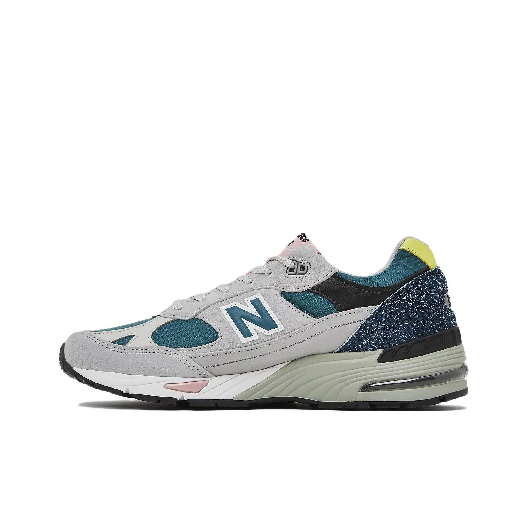 New Balance NB 991 Low Топ Беговые кроссовки Мужской Серый Зеленый MADE In UK