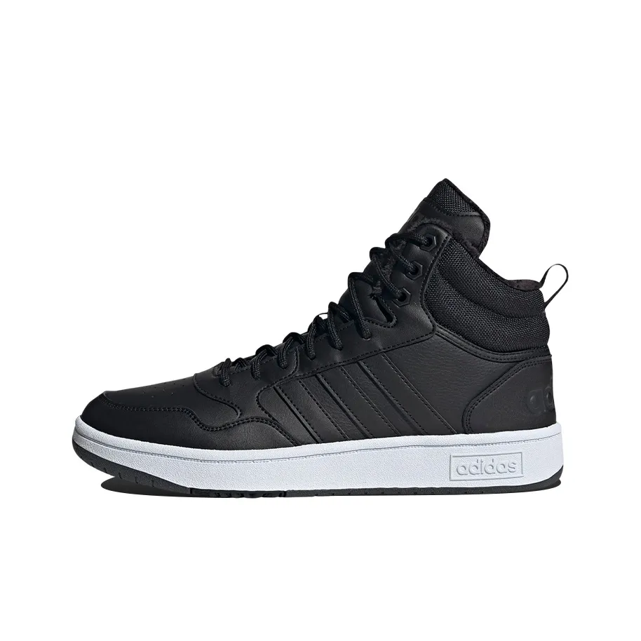 Adidas Hoops 3.0 Mid Classic Fur Lining Winterized Core Black Cloud White