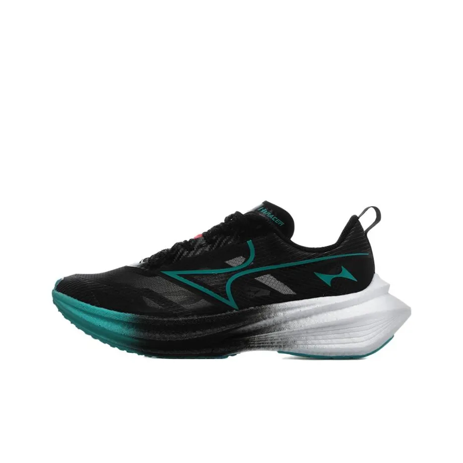 HEALTH HIRACER Cushioning Low Top Running Shoes Unisex Black Blue Green