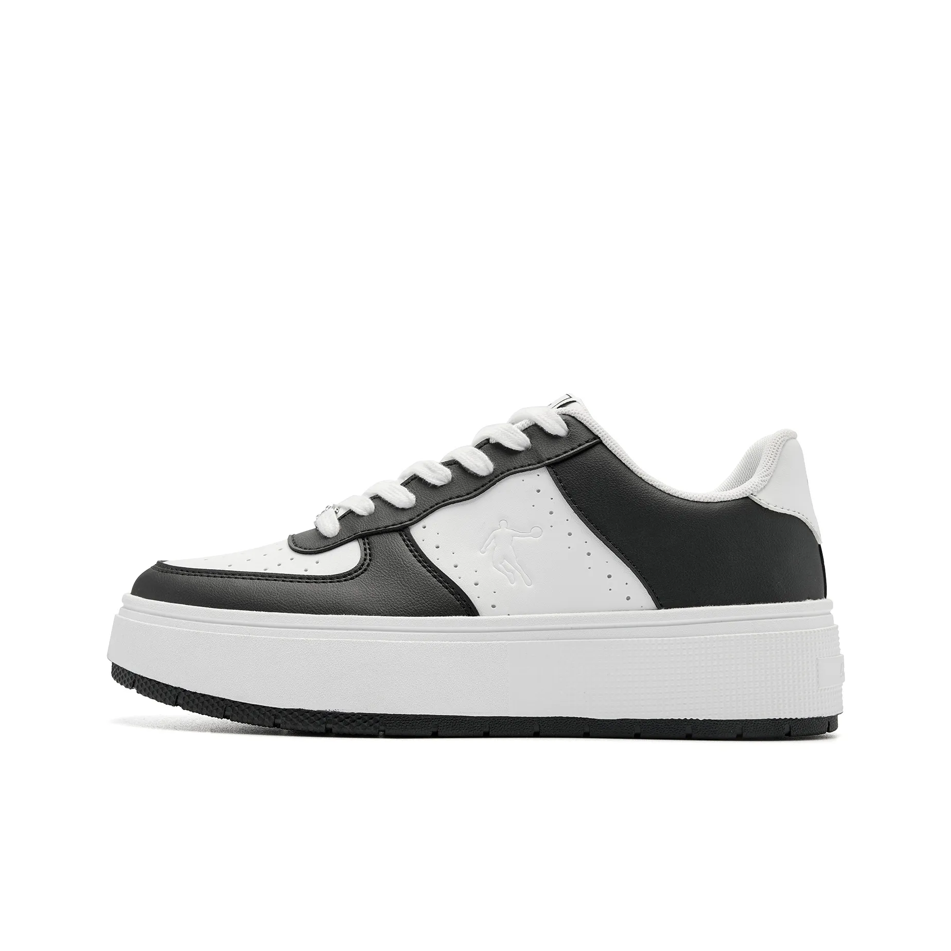 QIAODAN Five Centimeters Скейтборд Кроссовки Низкие Черные Джордан Белые Женские