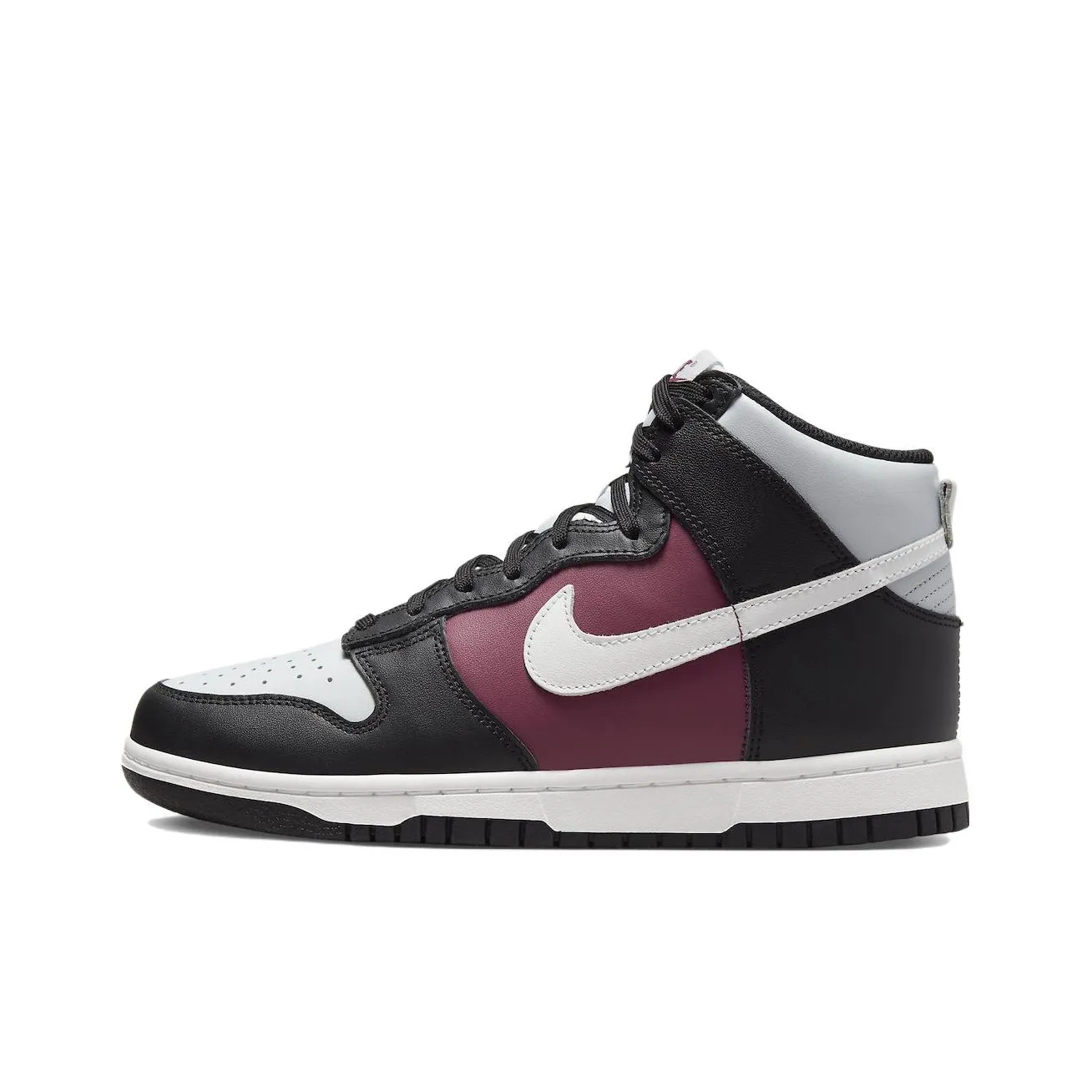 Nike Dunk High Топ Скейтборд Кроссовки Женские Черный Белый Красный