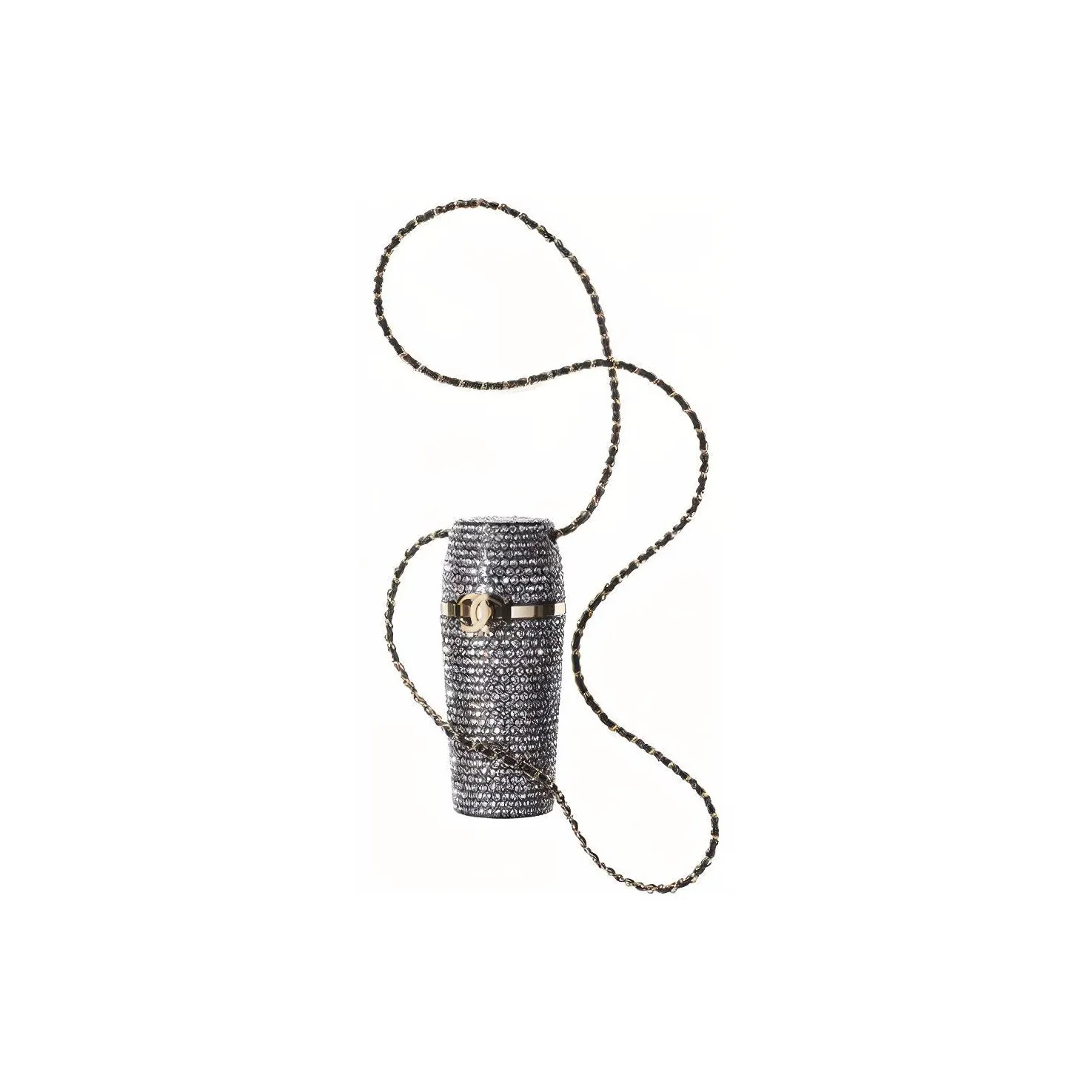 CHANEL Sheepskin Crossbody Bags Women's Silver