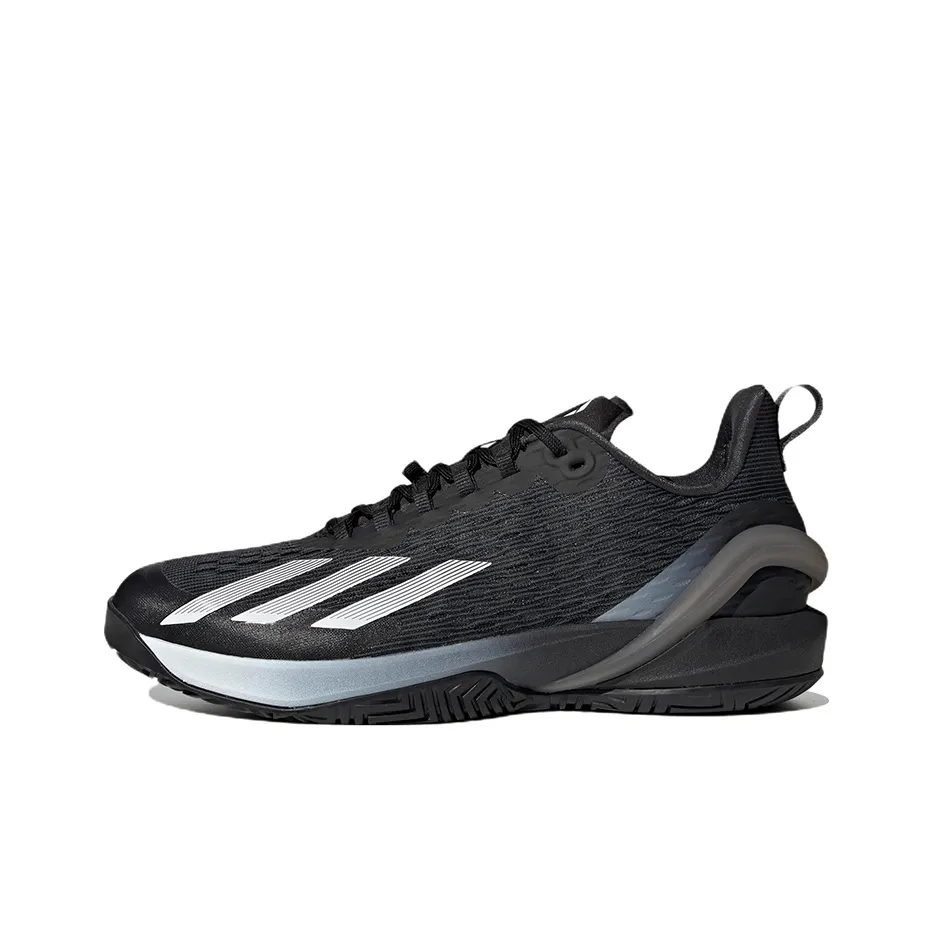 Adidas Adizero Cybersonic Противоскользящие Устойчивые к истиранию Легкие Низкие Кроссовки для тенниса Мужские Черно-белые