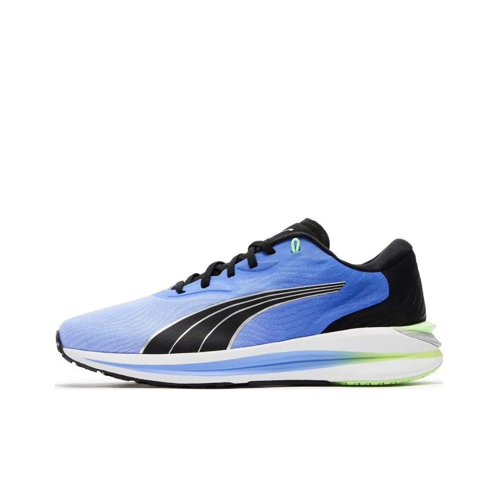 PUMA Electrify Nitro 2 Slip-Resistant Abrasion-Resistant Low Top Casual Running Shoes Men's Blue Black PUMA Electrify Nitro 2 Противоскользящие Износостойкие Низкие Топ Повседневные Беговые Кроссовки Мужские Синий Черный