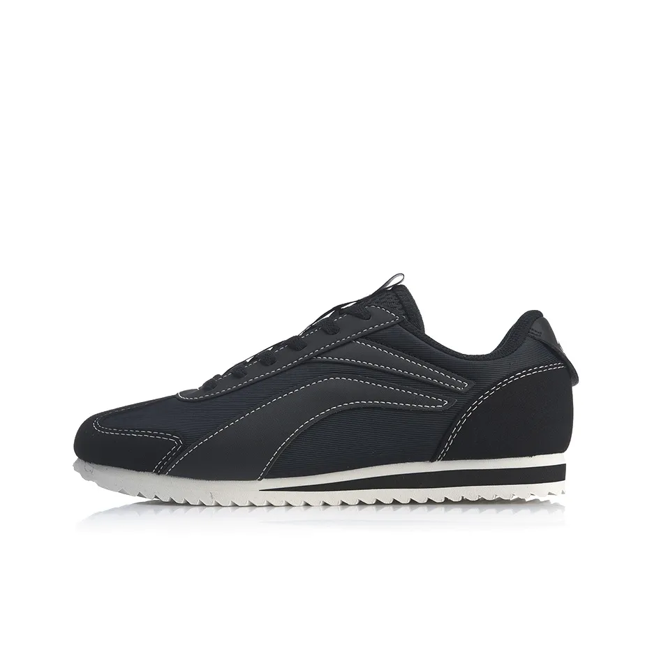 LiNing 3KM Breathable, Lightweight, Slip Resistant Low Top Casual Shoes Women's Black