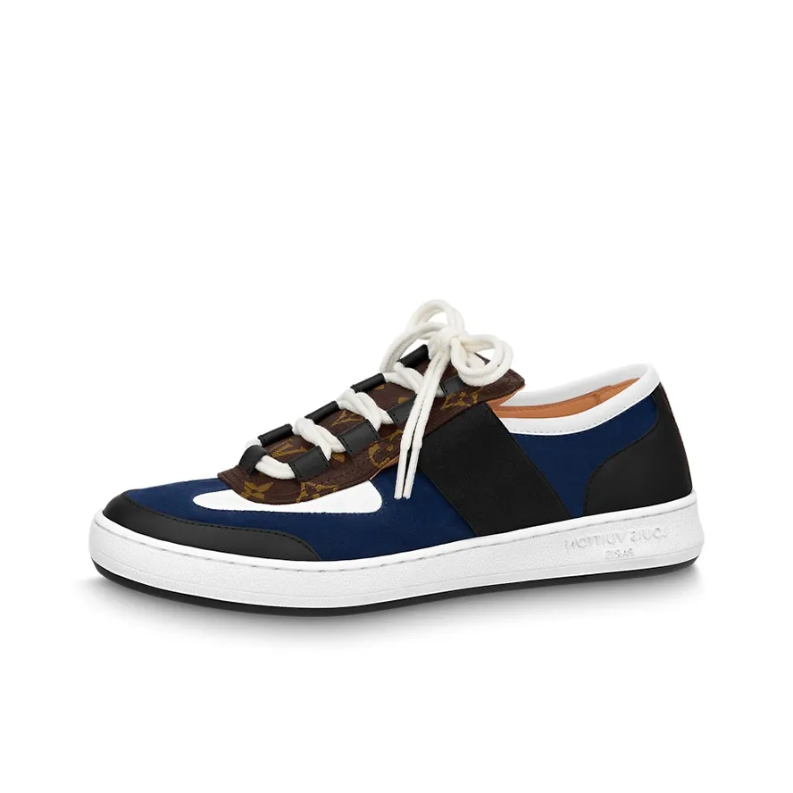LOUIS VUITTON Lous Sneakers 'Blue Black With Brown Monogram' Women's
