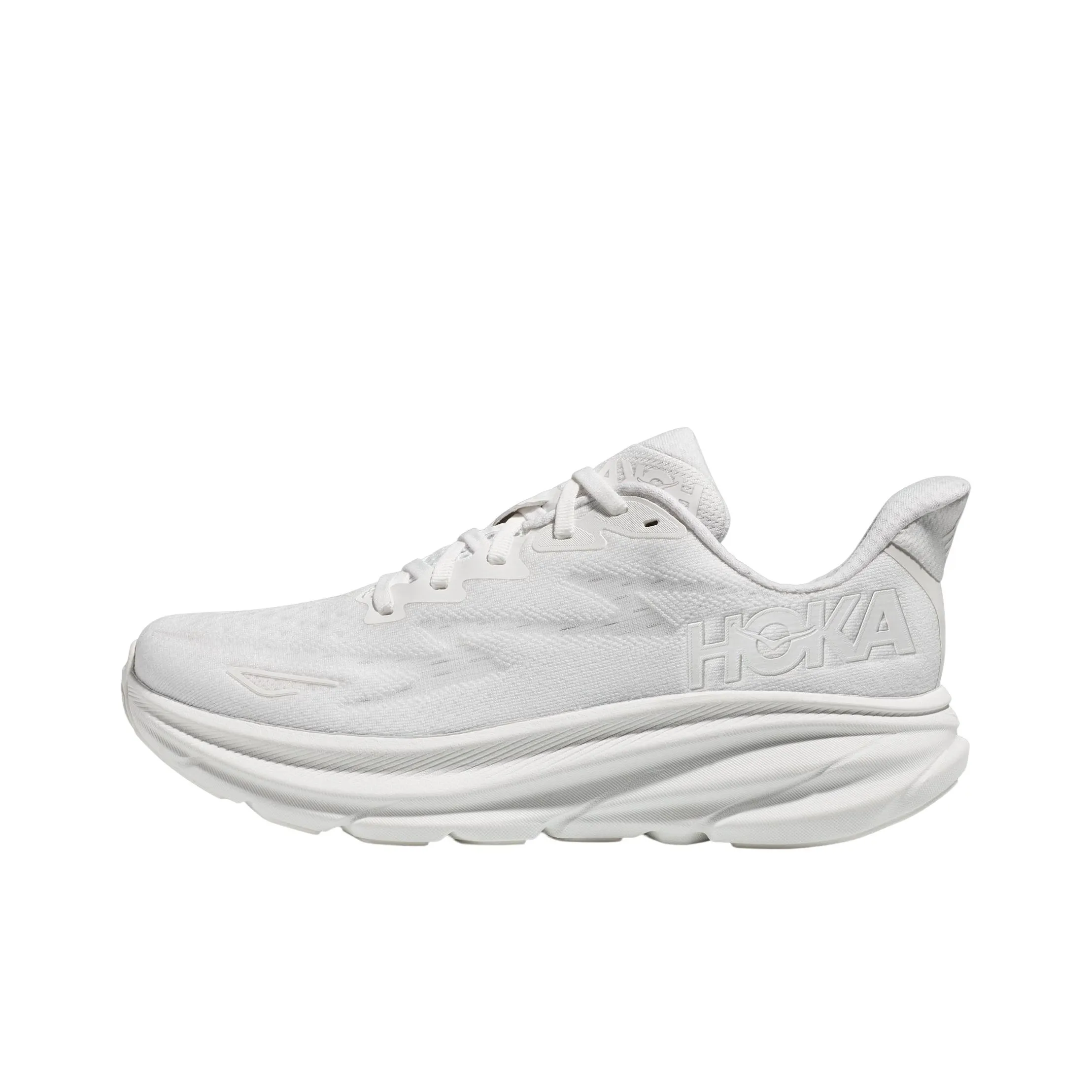 HOKA ONE ONE Clifton 9 Wide 'Triple White' Women's
