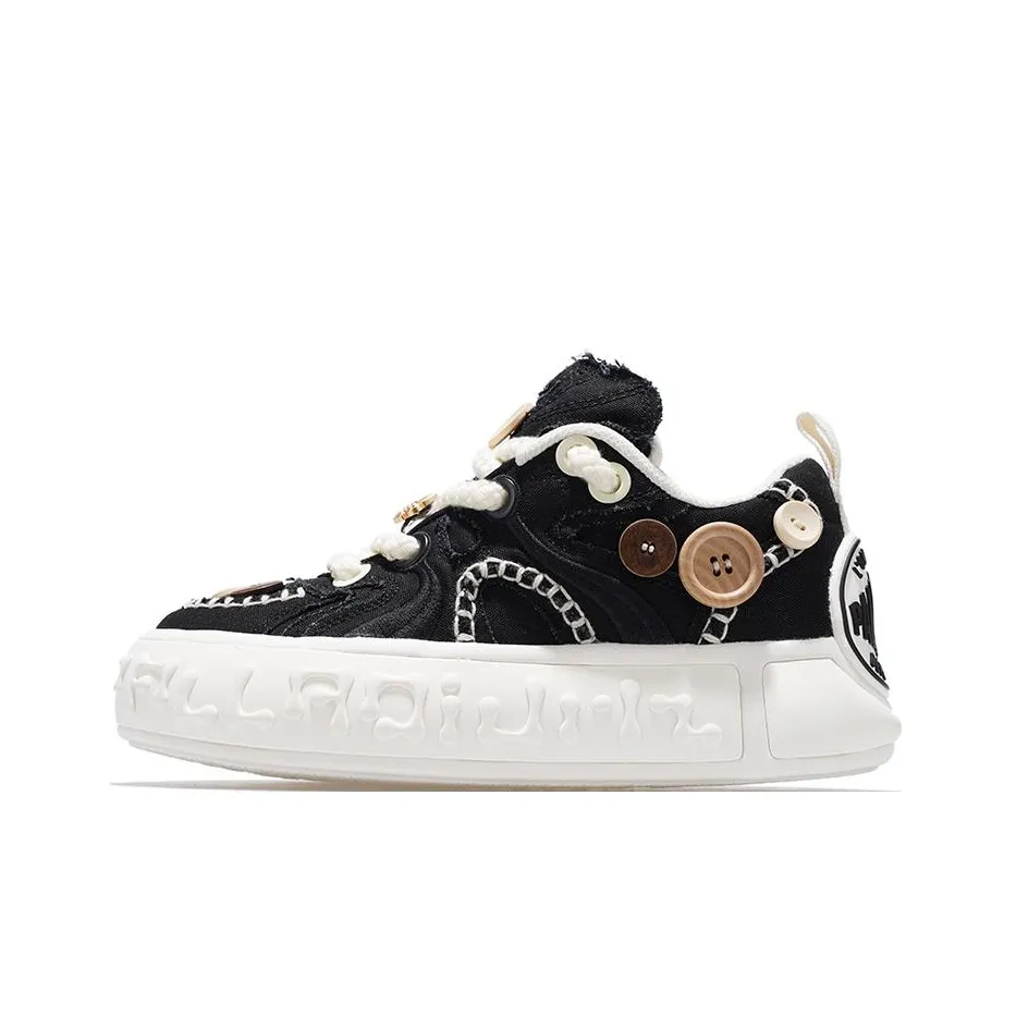 Palladium Durable Breathable Low-Top Skateboard Shoes Unisex Black