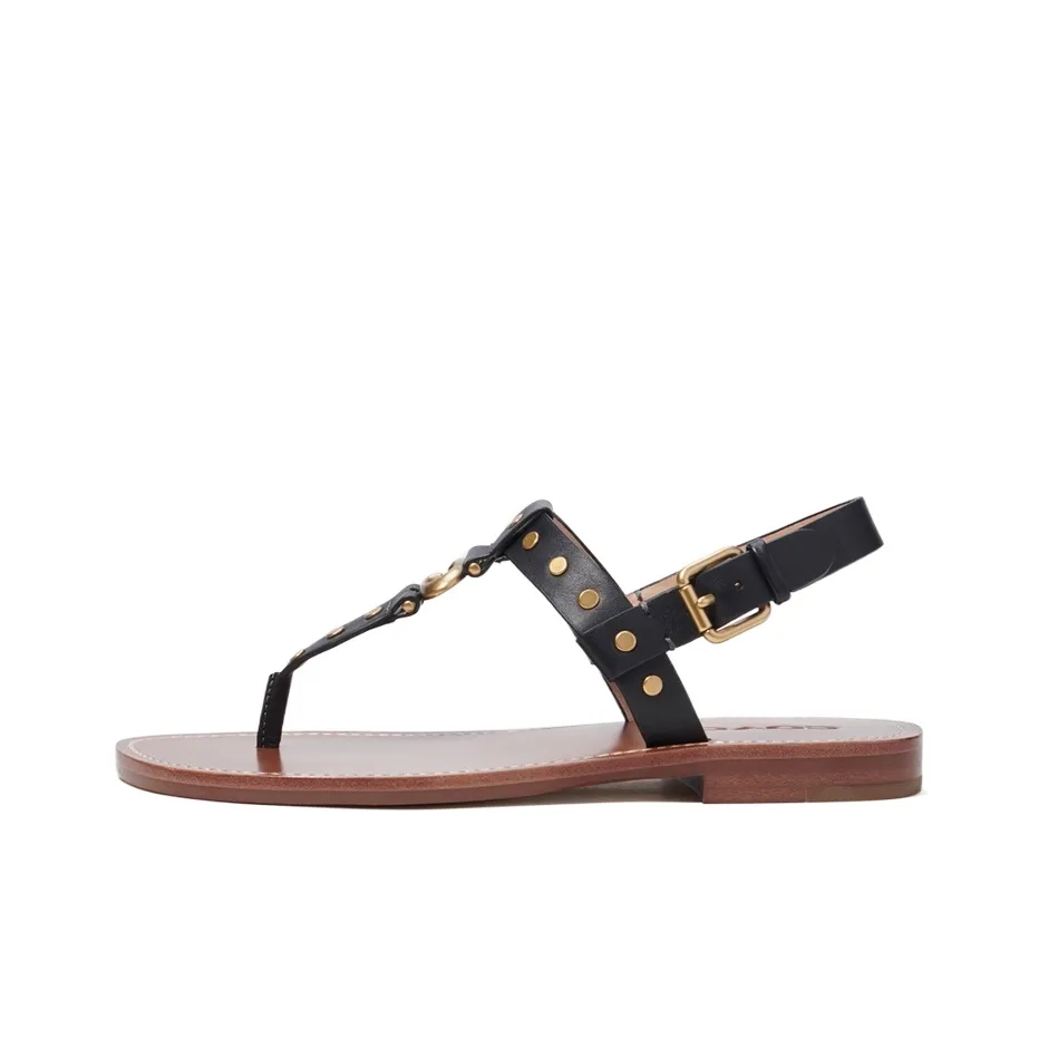coach Xbd Hailee One Strap Sandals Women's Brown