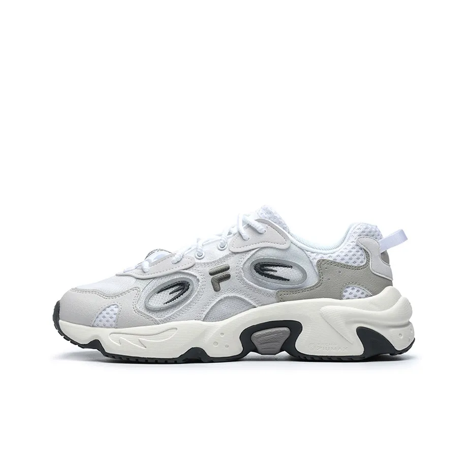 FILA FUSION Raccoon Низкий Топ Casual Мужской Белый Серый