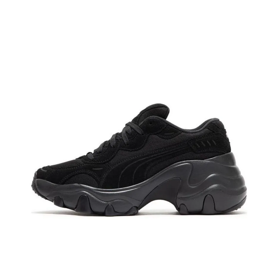 PUMA Pulsar Wedge Low Топ Толстая подошва Кроссовки Женские Черные