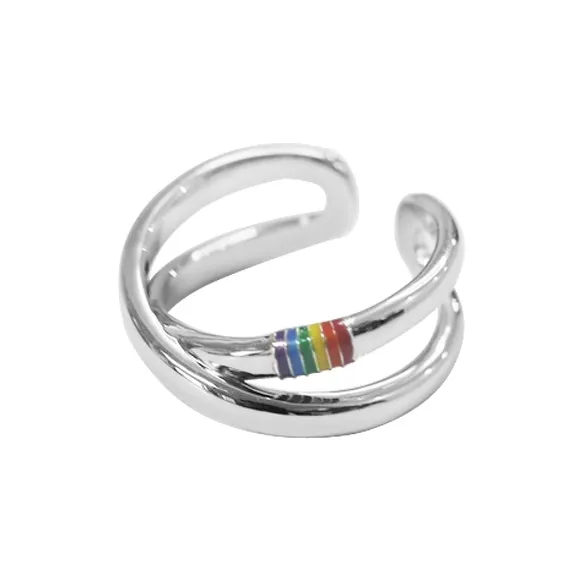 MUYAN Сплав Mobius Rainbow Ring Unisex