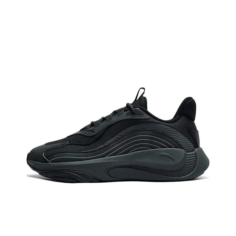 Anta Trendy Worship 4.0 Anti Slip Wear Resistant Low Top Casual Shoes Men
s Starry Sky Black
