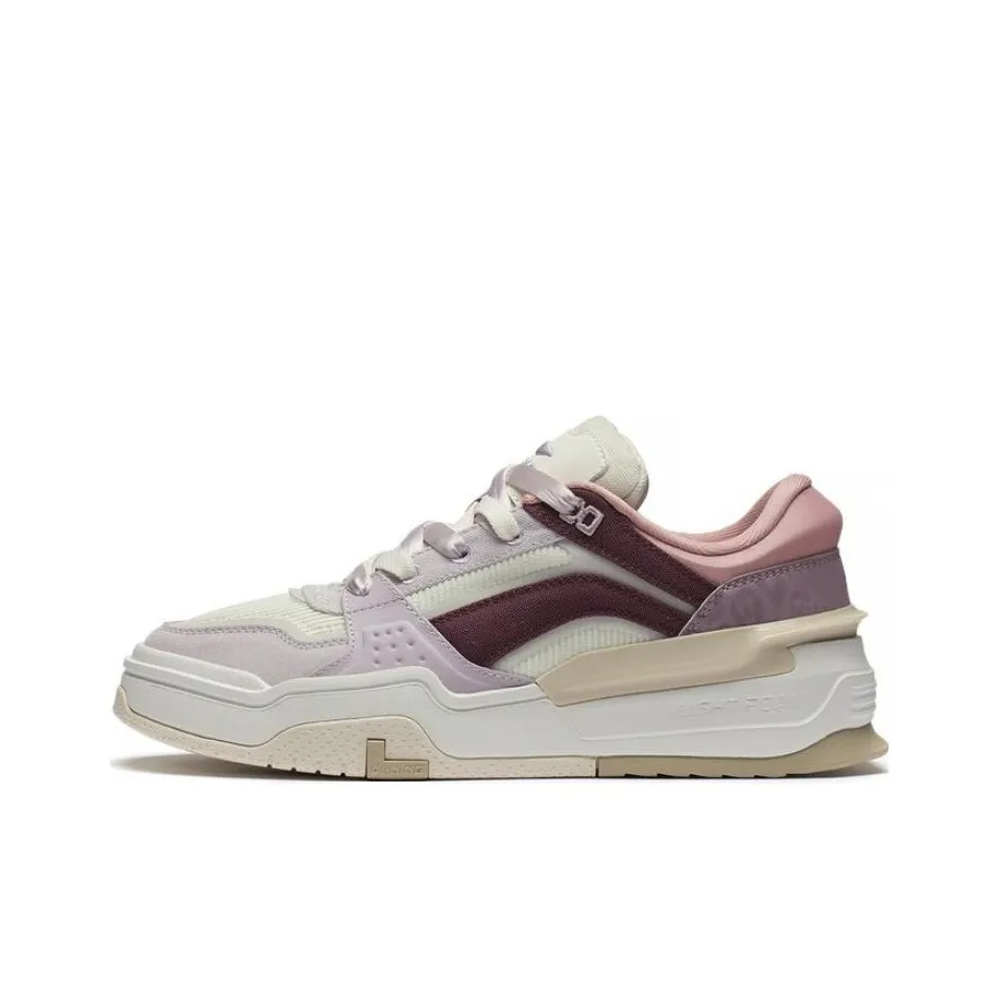 LiNing Samchen Canchun Low Top Skateboard Shoes Women's White Purple