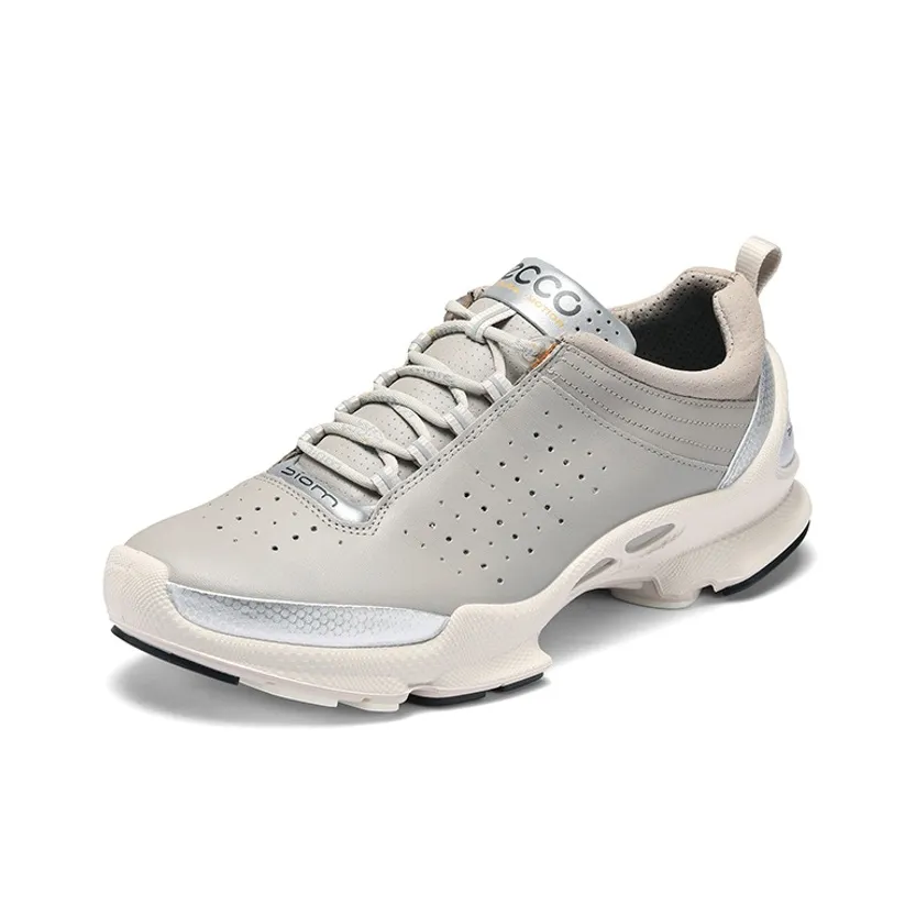 Ecco Striding C Low Top Trekking Shoes Men's Stone Gray