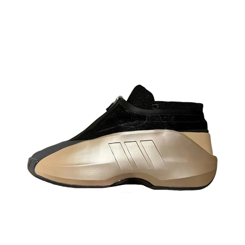 Adidas Originals Crazy Infinity Амортизация MID Топ Винтажные баскетбольные кроссовки Мужской Черный Золотой