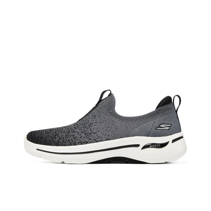 Skechers Go Walk Arch Fit Низкий Топ Casual Женский Черный Белый