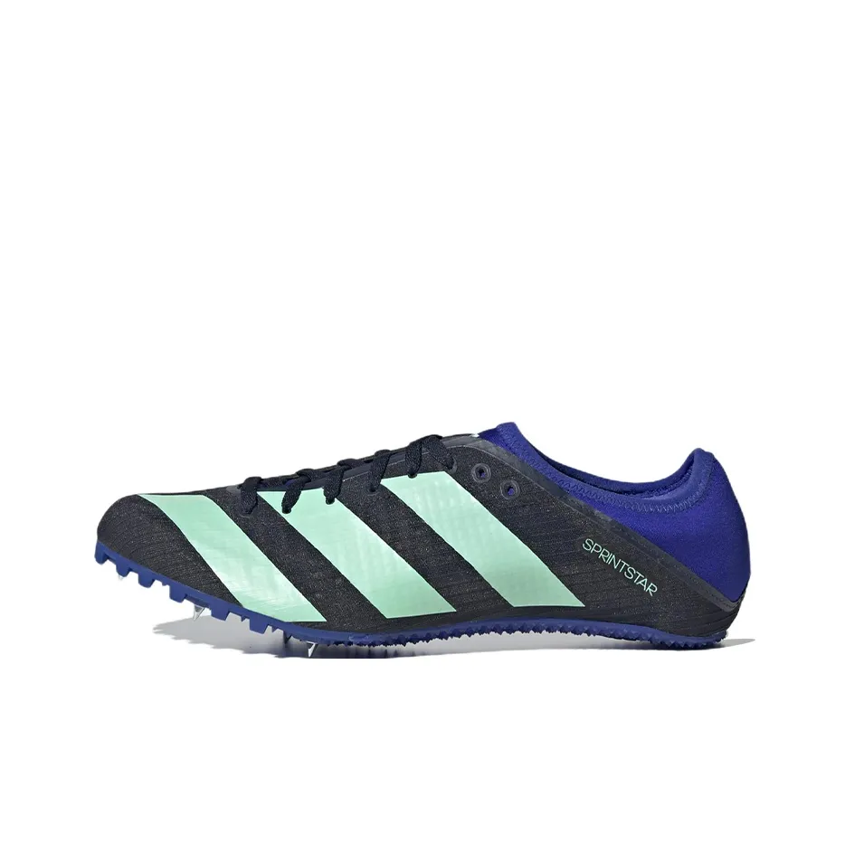 Adidas Sprintstar Легкий Низкий Топ Тест физической подготовленности Экзамен Беговые кроссовки Мужской Синий Черный Зеленый