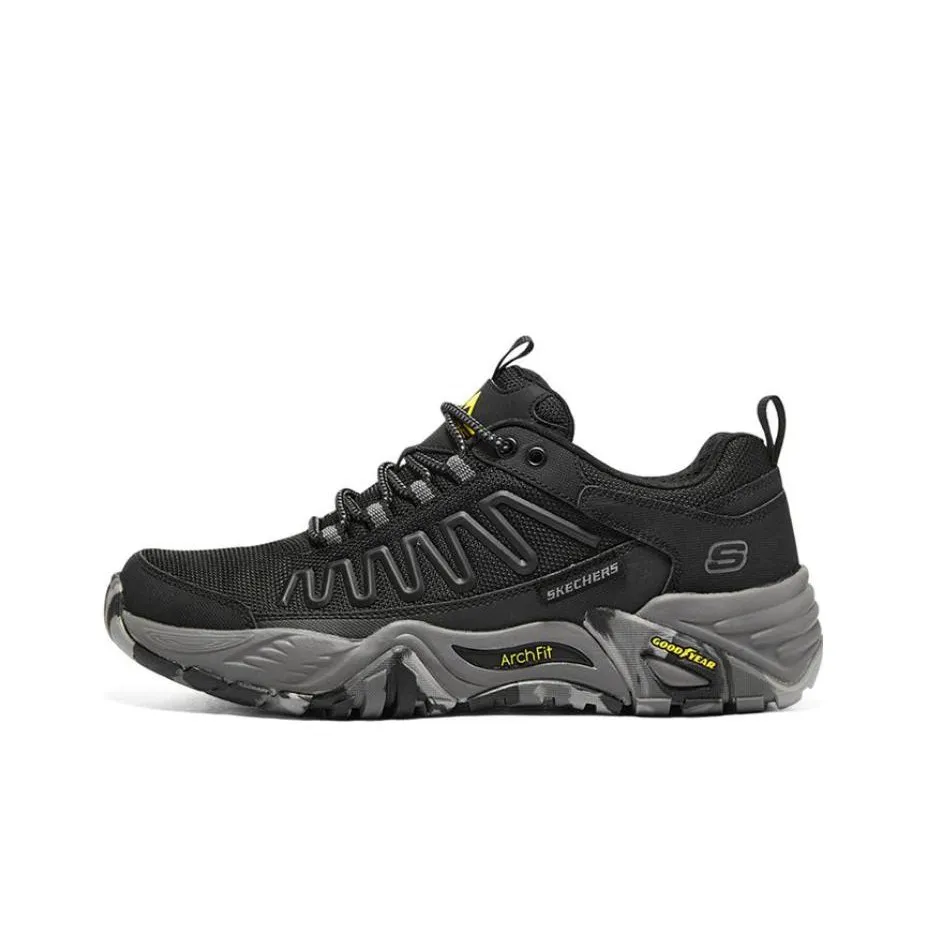 Skechers ARCH FIT RECON Low Top Hiking Shoes Men's Black