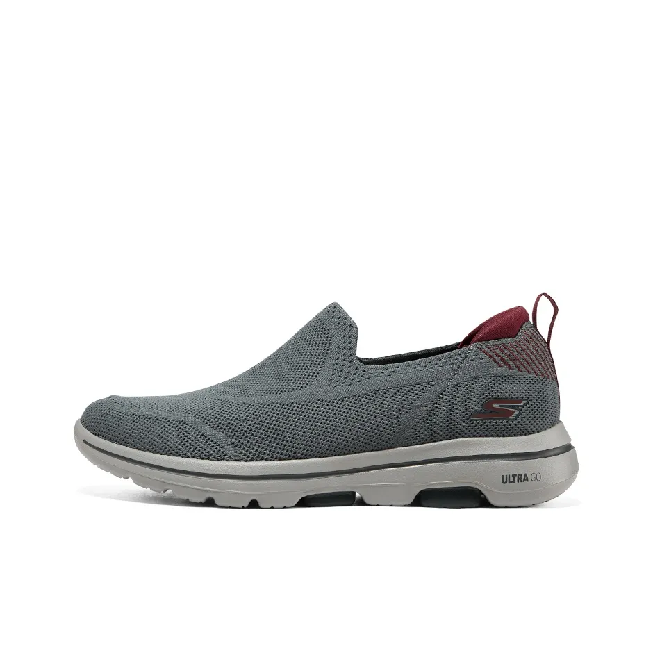 Skechers Go Walk 5 Low Топ Casual Мужской Серый