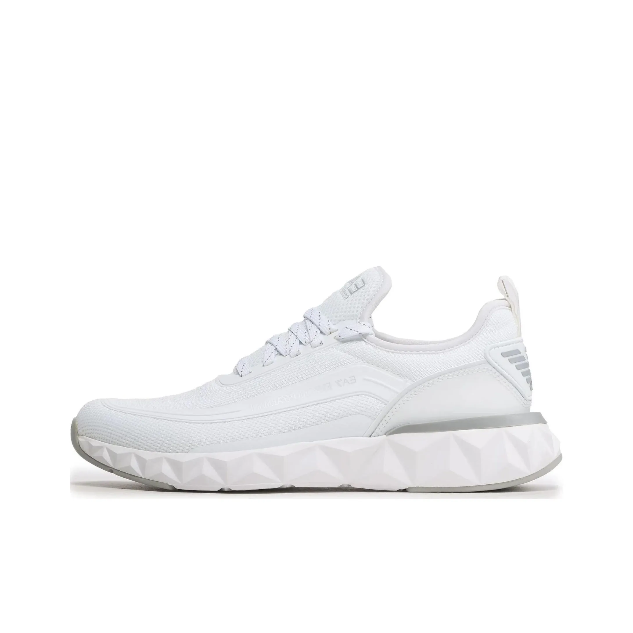 EMPORIO ARMANI EA7 Anti Slip Wear Resistant Low Top Casual Shoes Unisex White
