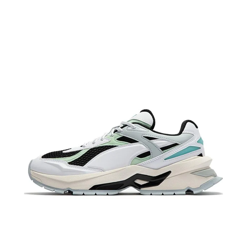 PUMA Нано Slip-Resistant и Breathable Низкий Топ Марафон Беговые кроссовки Унисекс Белый Черный Зеленый