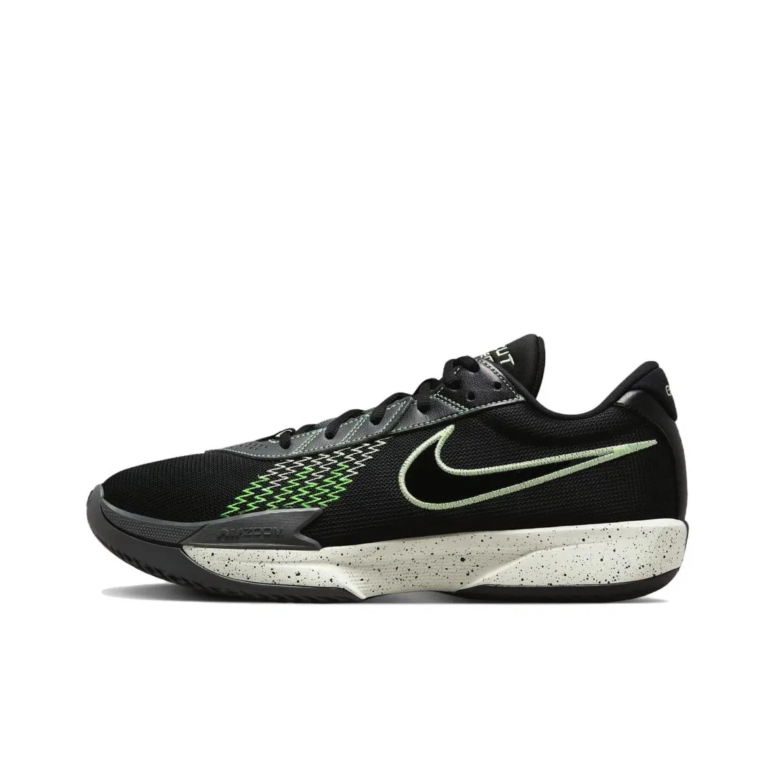 Nike Air Zoom G.T. Cut Academy EP Low Топ Баскетбольные кроссовки Унисекс Черный Серый Азиатская версия