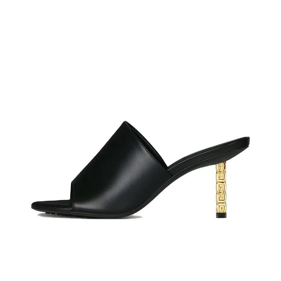 Givenchy G Cube 75mm Leather Mules