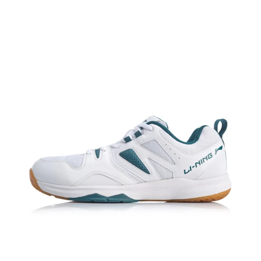 LiNing Ace Cushioning, Breathable, Moisture Wicking, Abrasion Resistant Support Low Top Badminton Shoes Men's White