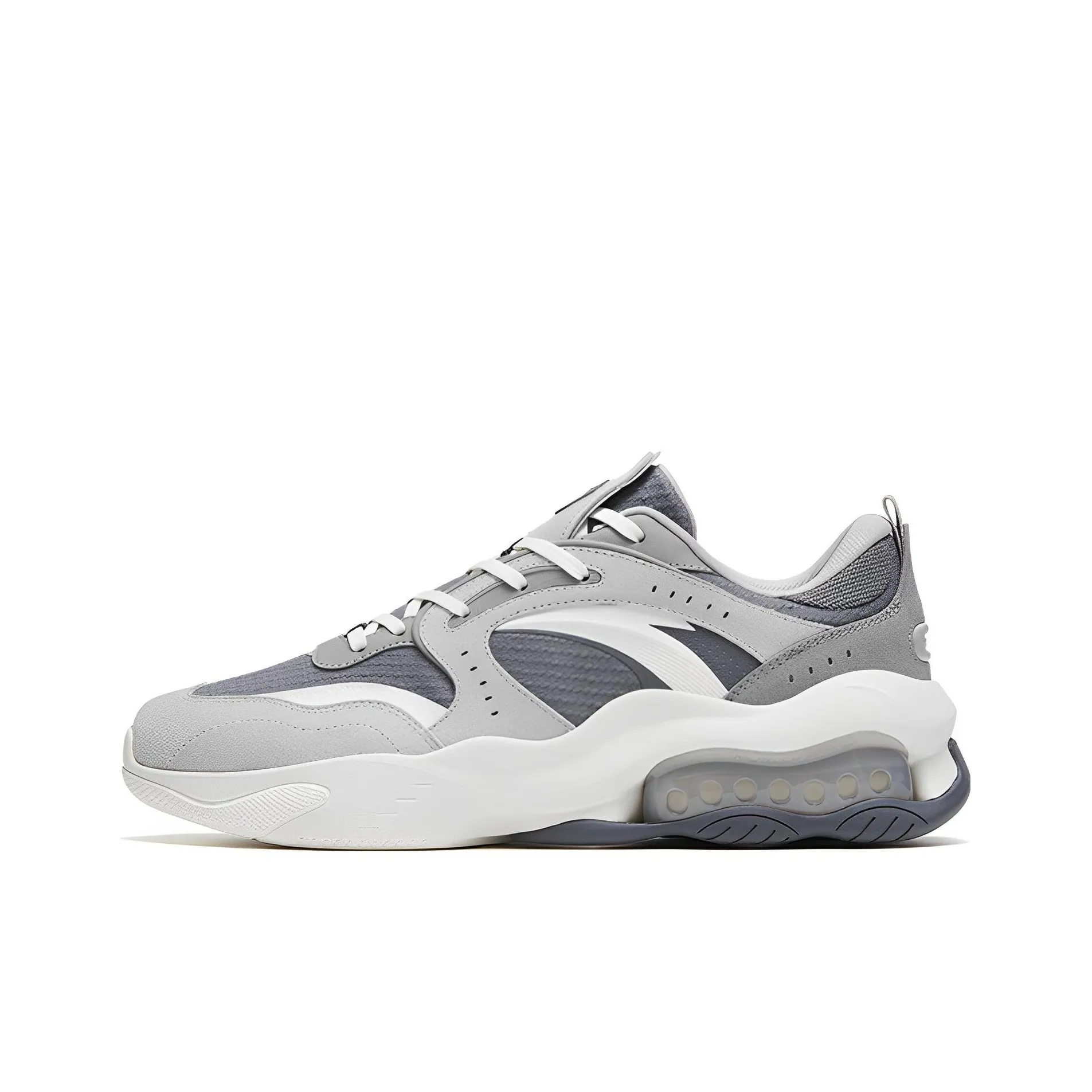 ANTA Kaiyuan 982 Slip Устойчивый к истиранию амортизирующие низ Топ Спортивная повседневная обувь Женская Ночной Туманно-серый