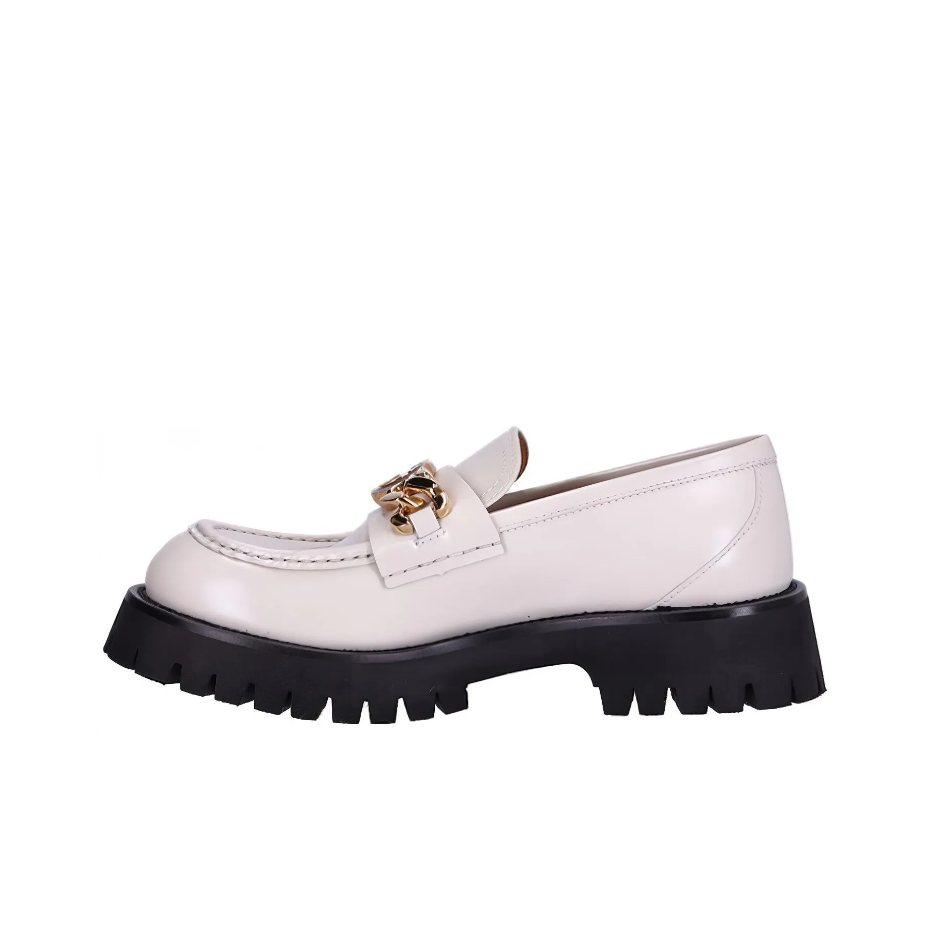 GUCCI Interlocking G Leather Loafers