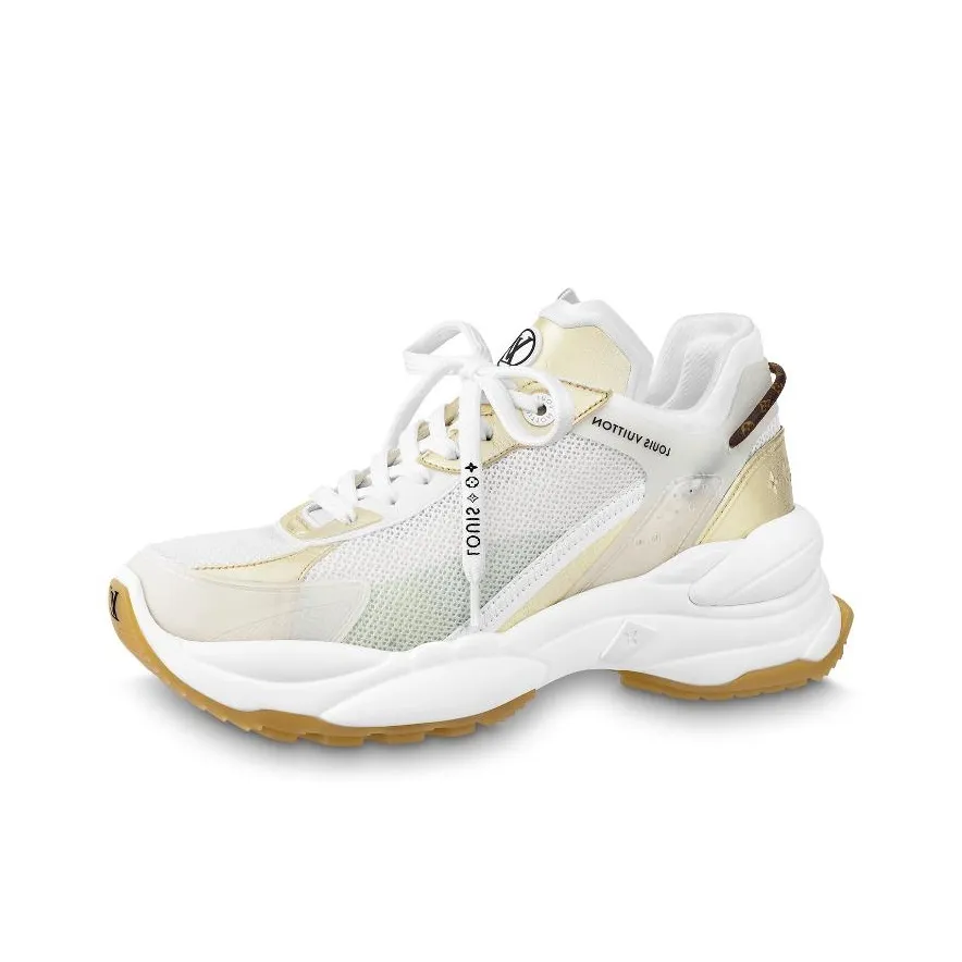 LOUIS VUITTON Lv Run 55 Trainers 'White Gold' Women's