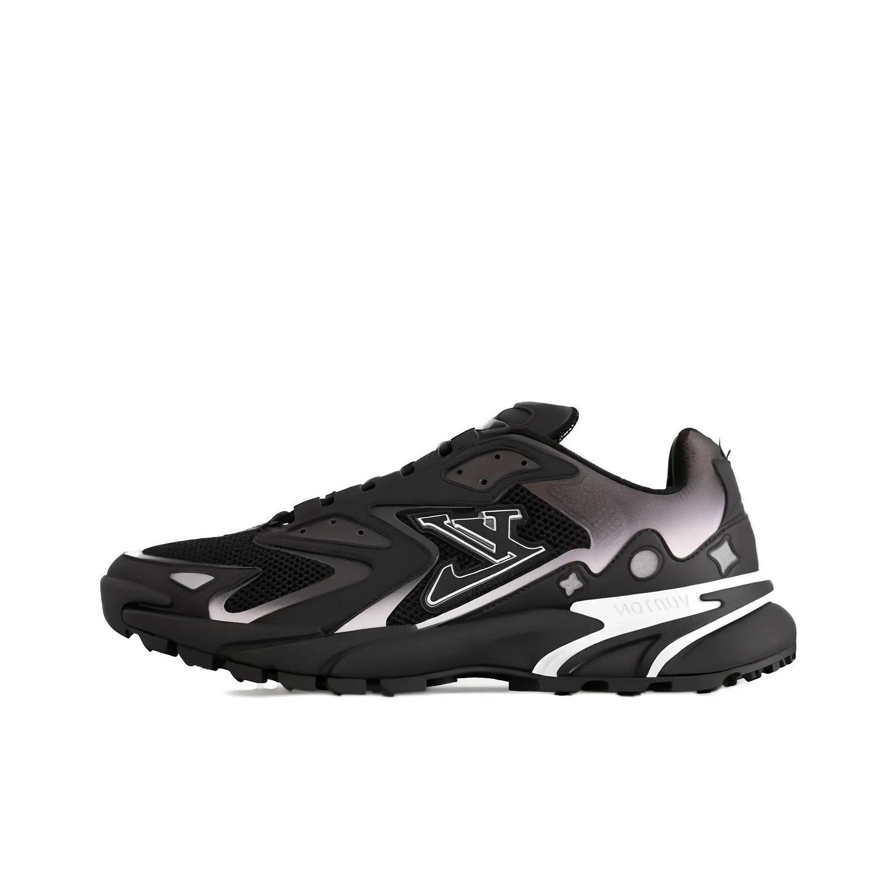 LOUIS VUITTON Runner Tatic Low Top Casual Shoes Men's Black