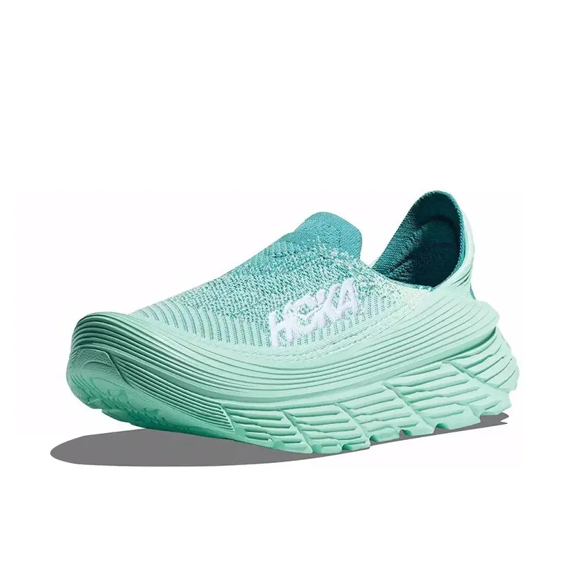 HOKA ONE ONE Restore Cushioned Slip-Resistant Low-Top Running Shoes Men's Teal