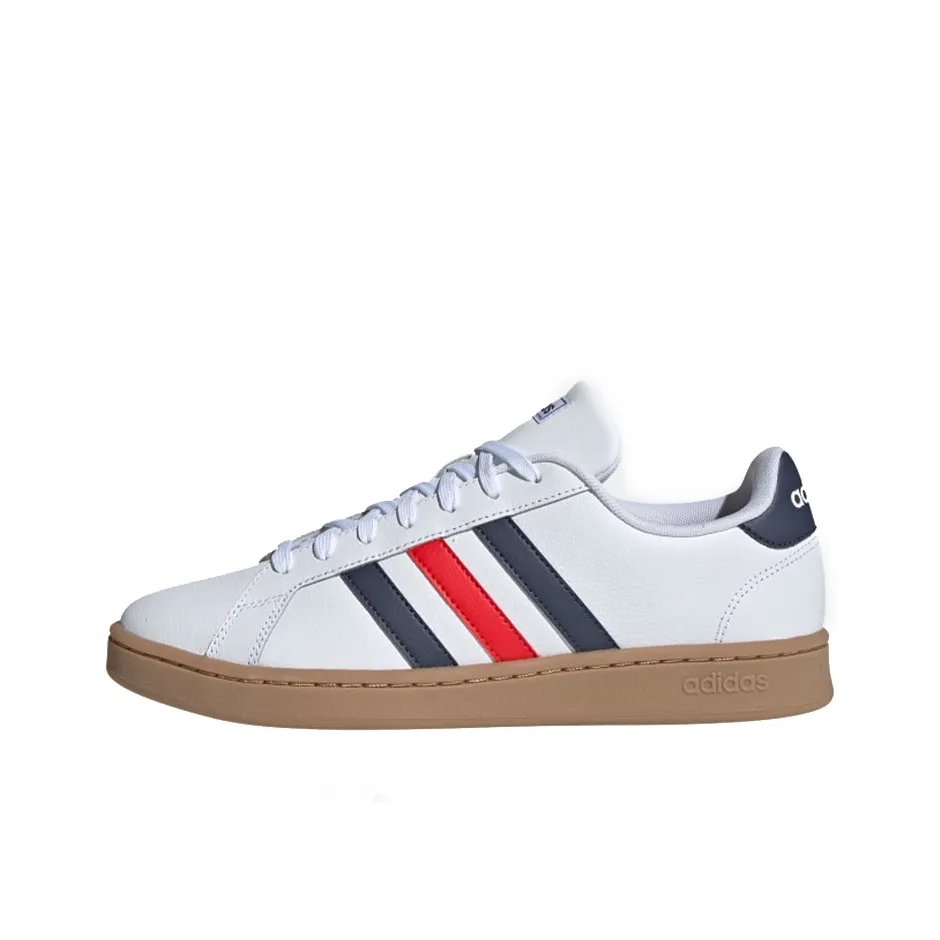 ADIDAS NEO GRAND COURT Низкие Кроссовки для скейтбординга Унисекс Белый Красный Синий
