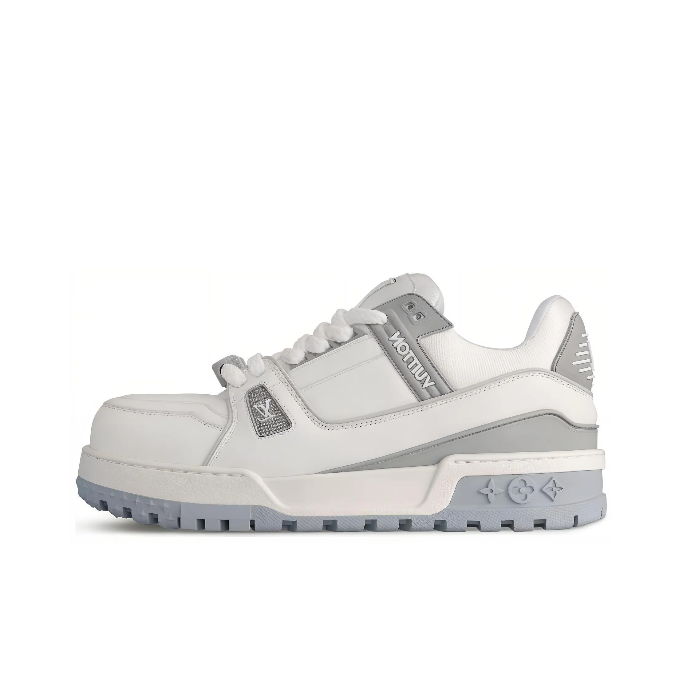 LOUIS VUITTON Trainer Maxi Little Jigglypuff Low Top Skateboard Shoes Women's White Gray