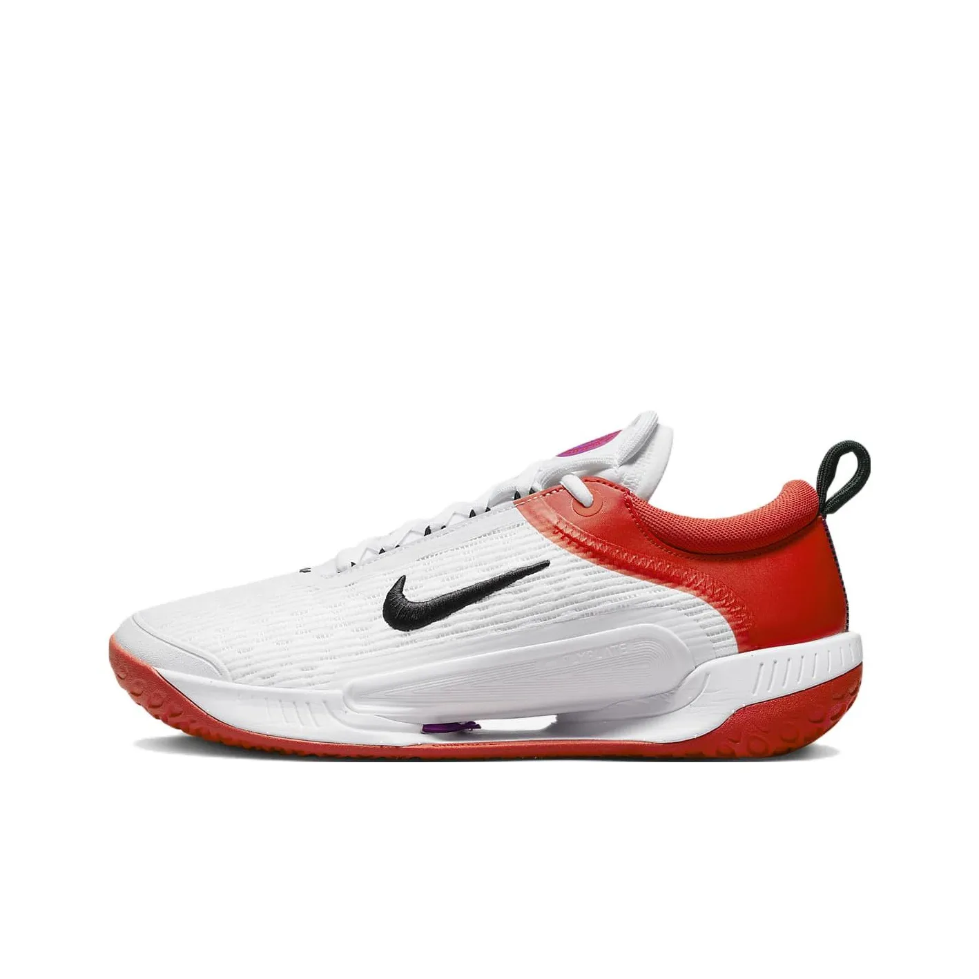 Nike Court Air Zoom Nxt Hard Court Tennis Shoes 'White Picante Red'