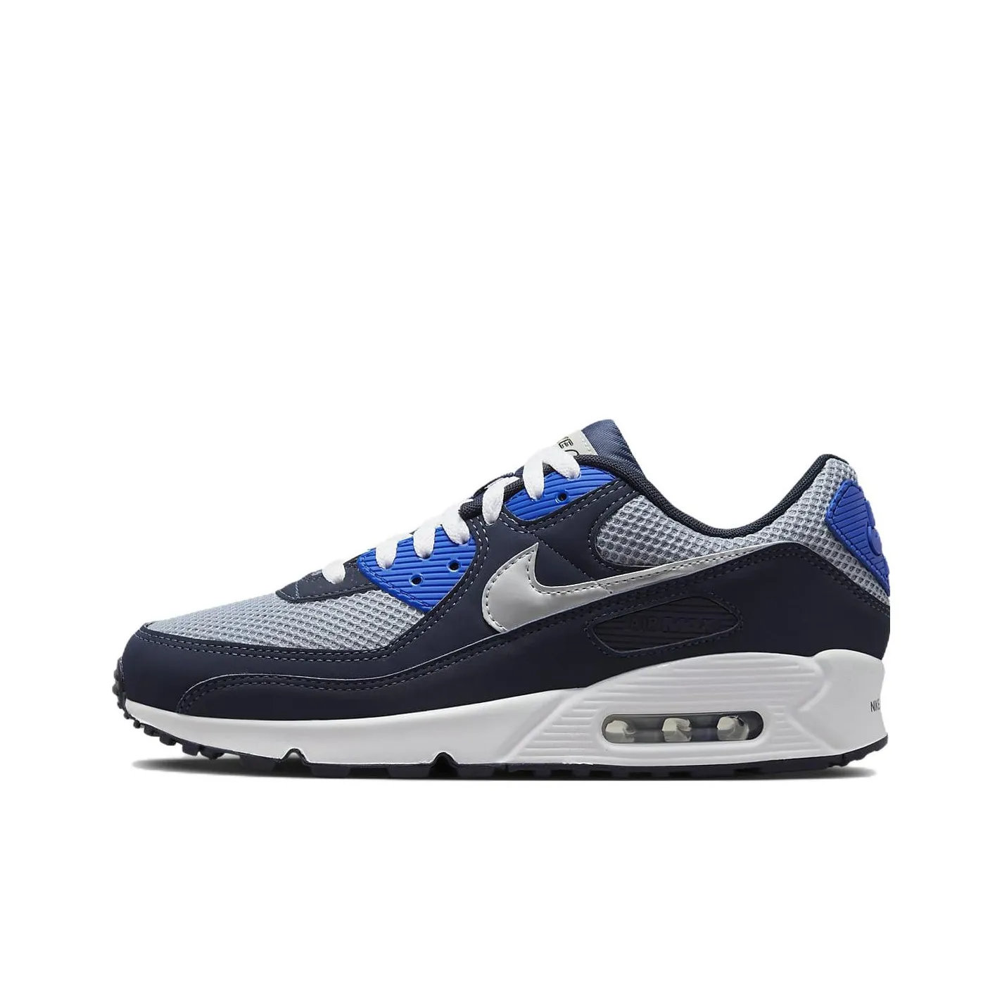 Nike Air Max 90 Casual Shoes Men Low-Top Blue Black