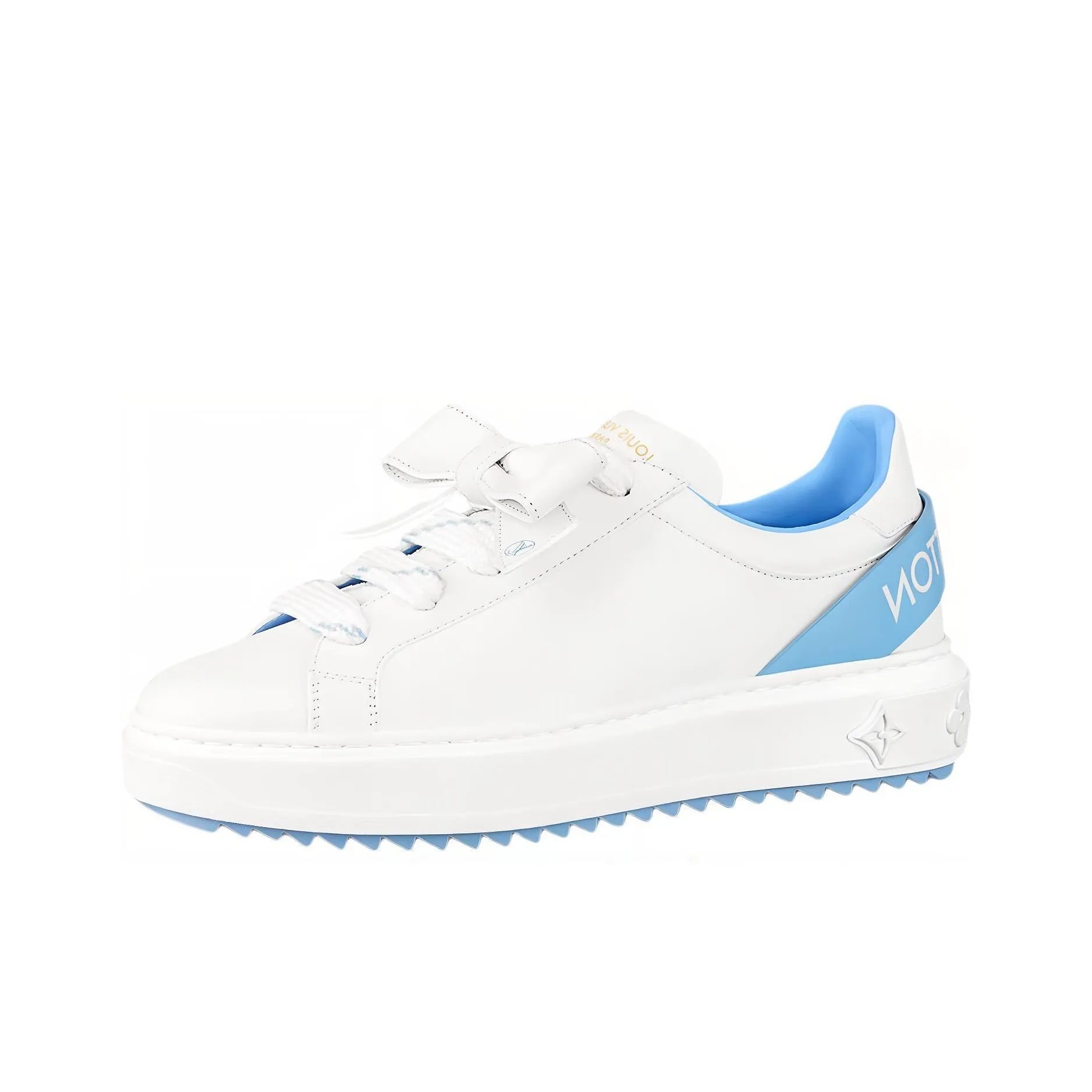 LOUIS VUITTON Time Out Sneakers 'White With Blue' Women's
