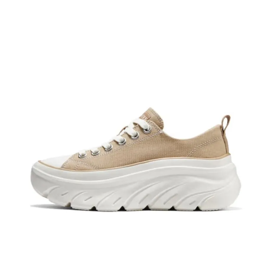 Skechers Street Series Low Top Skateboard Shoes Women's Beige