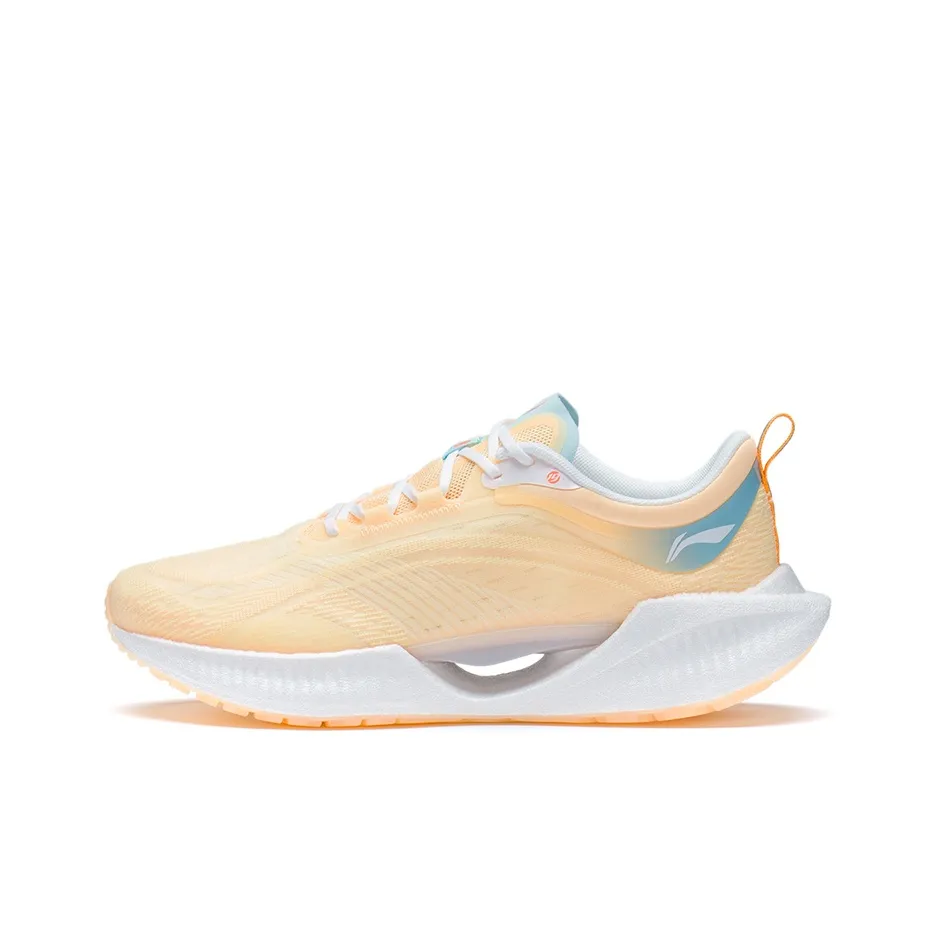 LiNing Super Light 19 Breathable And Lightweight Low Top Running Shoes Women's Fluorescent Milk Yellow