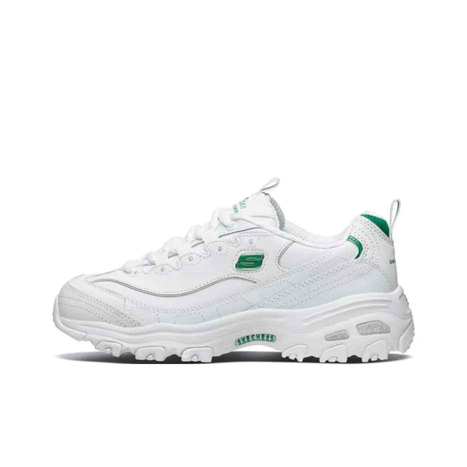 Skechers DLites White Green Women's