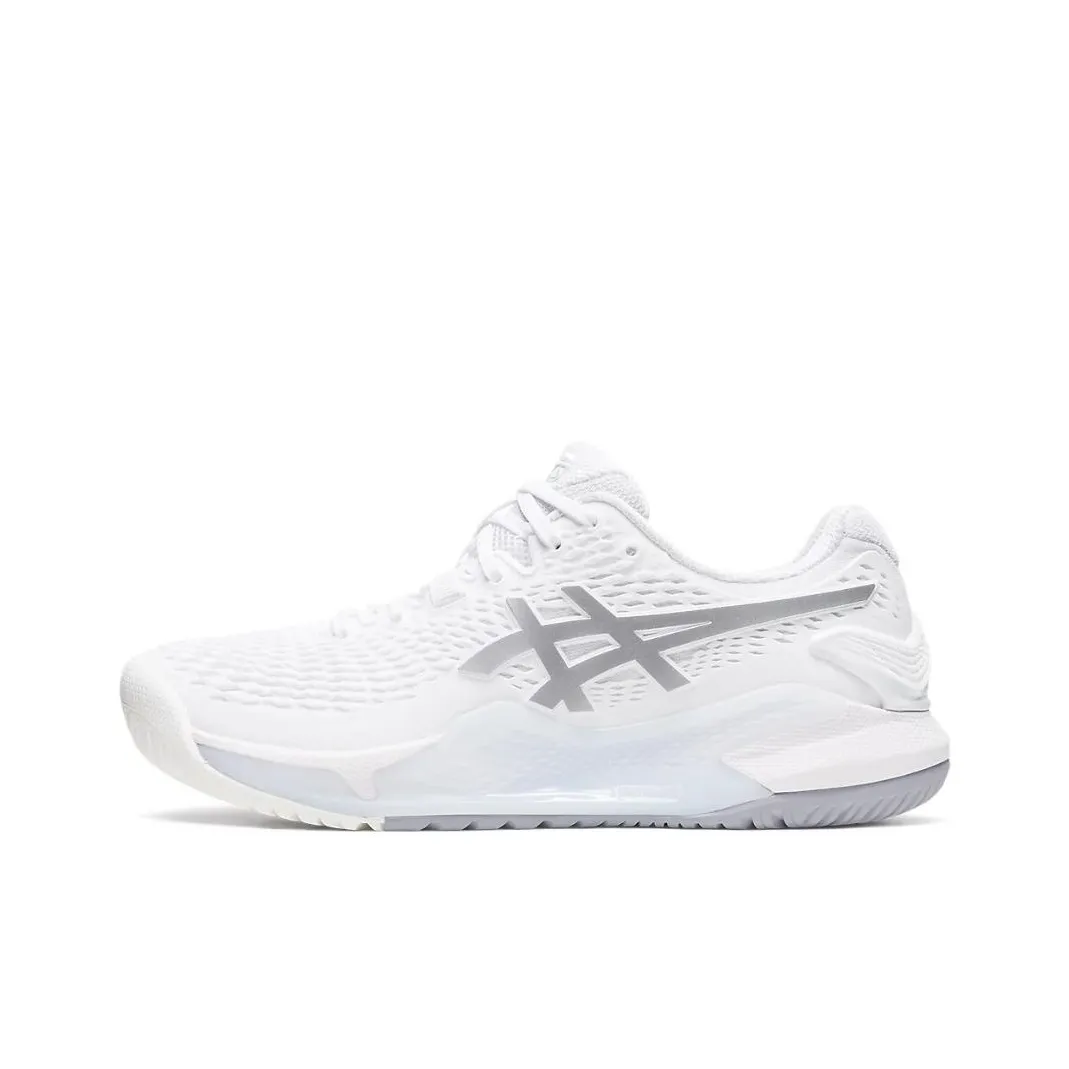 Asics Gel Resolution 9 White Pure Silver Women's