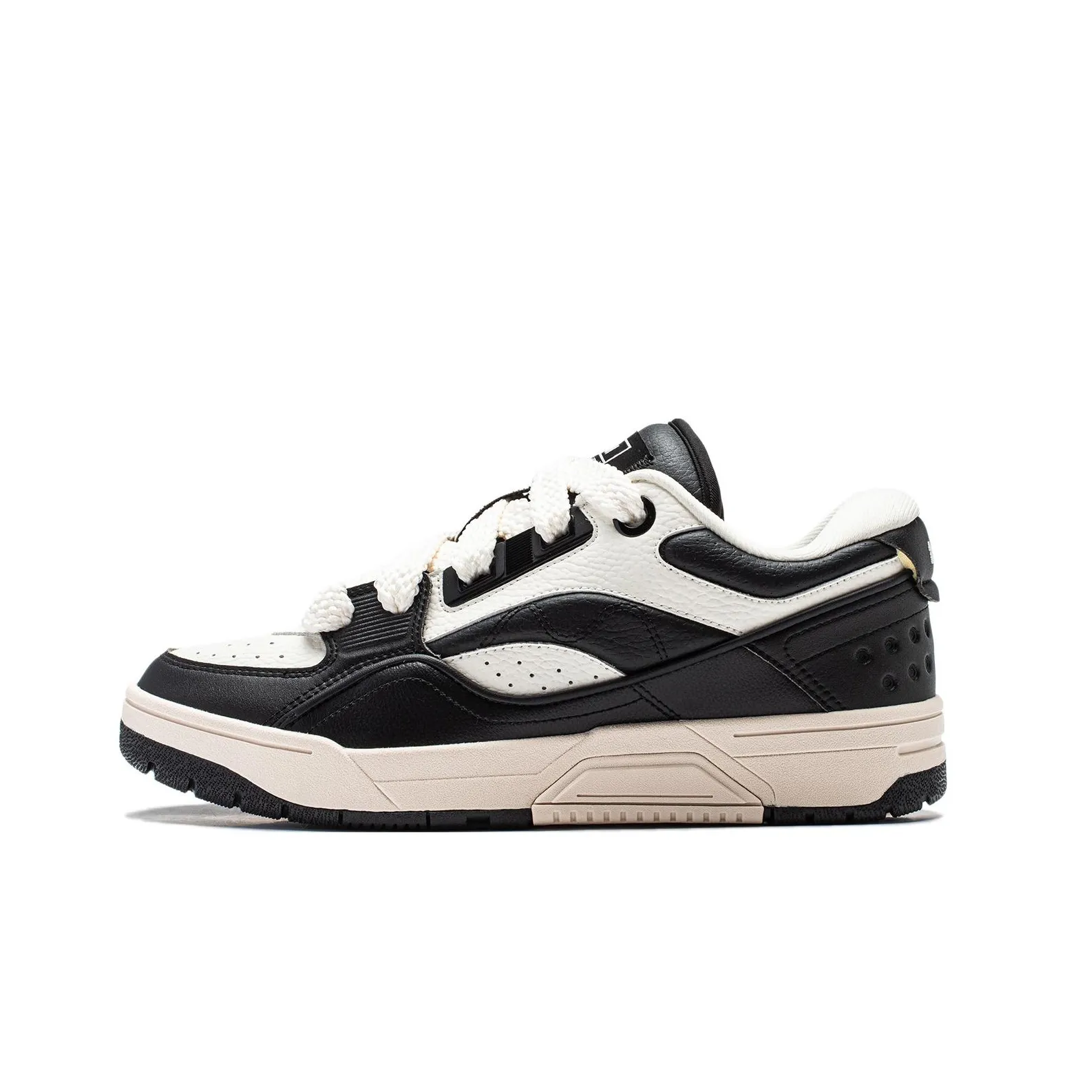 LINING RSR 101 XXL Винтажные баскетбольные кроссовки Low Топ Черный Белый Унисекс